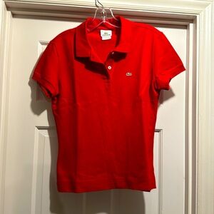 Red Lacoste Woman’s Polo size 44